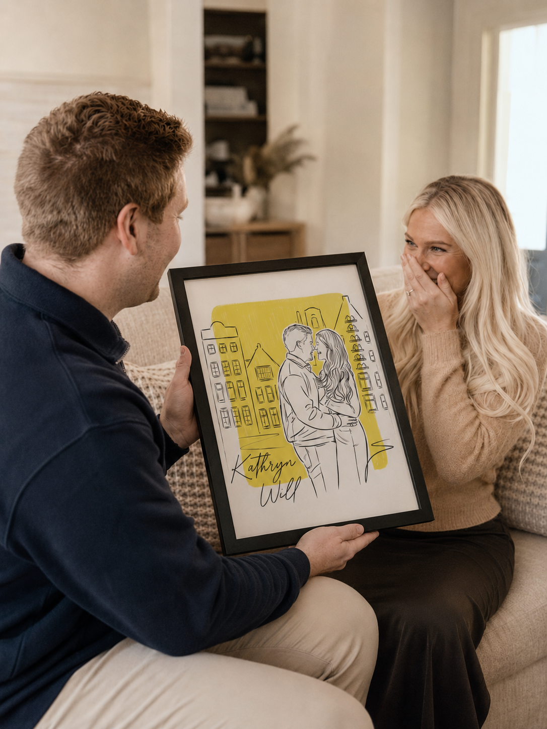 A customer photo used for a custom hand-drawn artwork.
